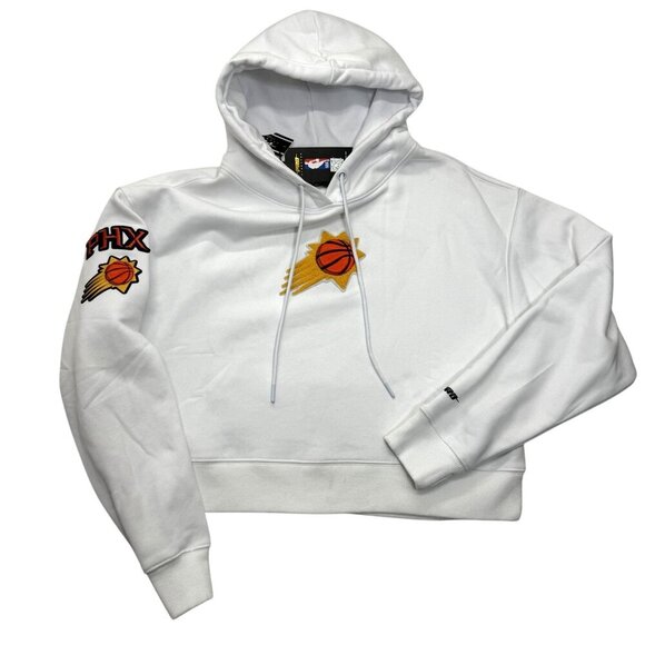 Pro Standard Phoenix Suns Cropped Sweatshirt Embroidered Logos Hood Women M NWT* - Picture 1 of 14